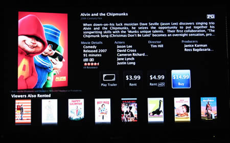 ¿Compra de películas desde el Apple TV?