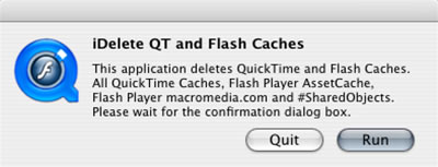 iDelete QT and Flash Caches, libera espacio de la memoria