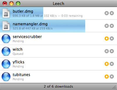 Leech, gestor de descargar