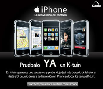 K-Tuin venderá también el iPhone