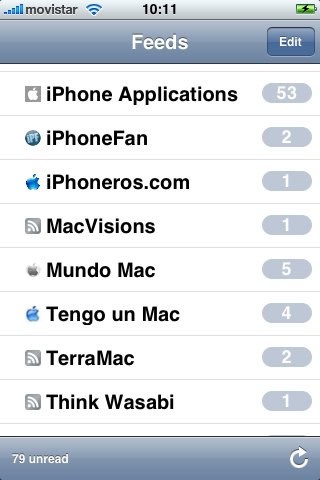 NetNewsWire para el iPhone se actualiza