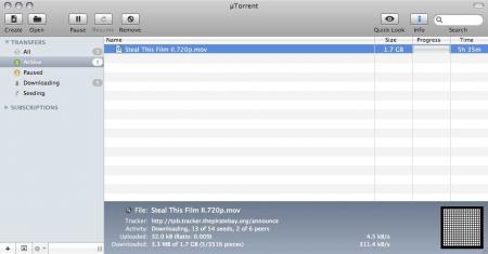 Se filtra la versión alpha de uTorrent para mac
