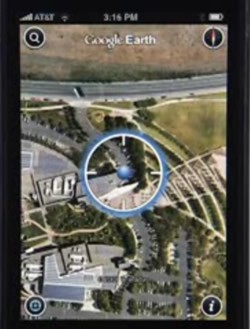 Google Earth para el iPhone/iPod Touch