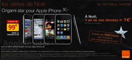 iPhone 3G a 99 euros en Francia