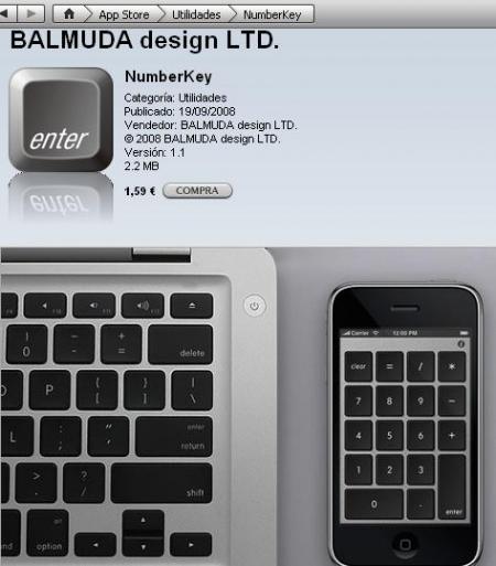 iPhone de teclado numérico para MAC