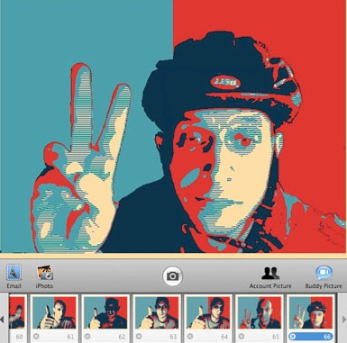 Estilo Obama en PhotoBooth