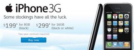 iPhone 3G se empieza a vender en línea