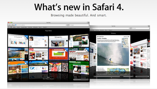 Safari 4: ¡150 nuevas prestaciones!