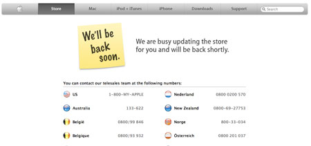 Apple Store cerradas en este mismo momento