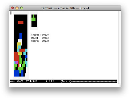 Juega al Tetris en el terminal