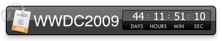 Widget para la cuenta atrás de la WWDC 2009