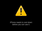Mensaje de aviso de sobrecalentamiento en el iPhone
