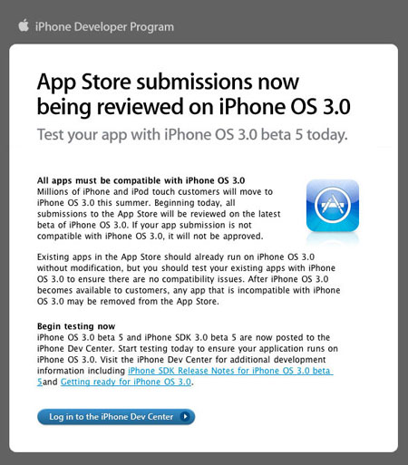 Apple se empieza a preparar para el lanzamiento del OS 3.0 para el iPhone e iPod Touch