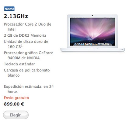 El MacBook blanco actualizado ya está disponible en España