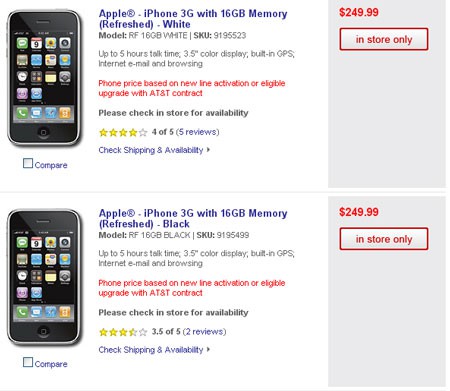 Best Buy sin stock de iPhone 3G