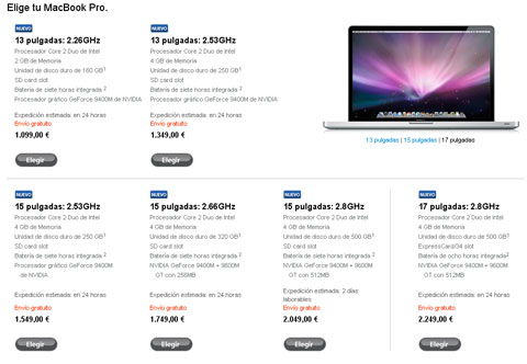 Nuevos MacBook Pro y Air