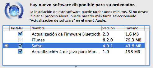 Safari 4 se actualiza a su versión 4.0.1