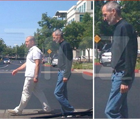 Primera imagen de Steve Jobs en la calle