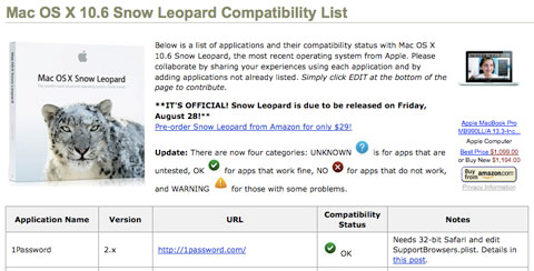 ¿Este programa es compatible con Snow Leopard?