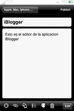 iBlogger, completo editor de Blogs para el iPhone