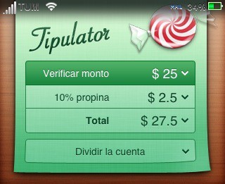 Calcula las propinas con Tipulator