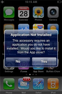 Accesorios del iPhone pueden descargar programas desde la App Store