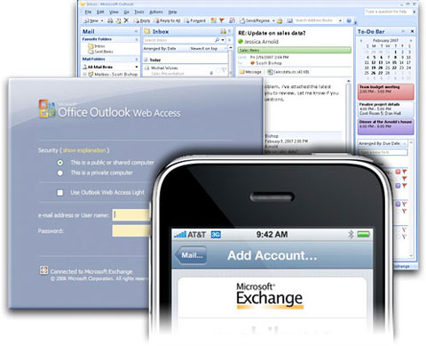 iPhone firmware 3.1 y Microsoft Exchange