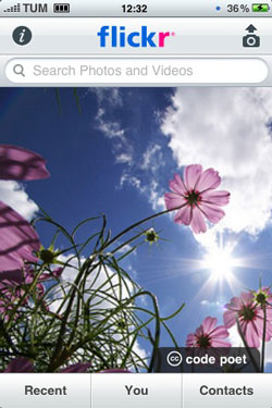 Flickr realiza su propia aplicación para el iPhone