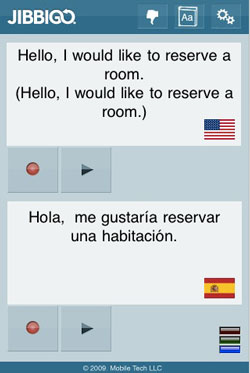 Jibbigo: traducción en tiempo real en el iPhone