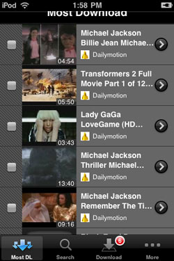 Video Downloader iWoopie Lite, descarga videos de Youtube desde tu iPhone