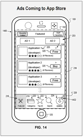 Apple patente un sistema publicitario para la AppStore