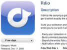 Rdio ofrece transmisión de música sin restricción en el iPhone