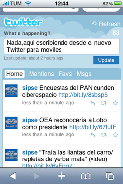 Twitter lanza nueva versión móvil