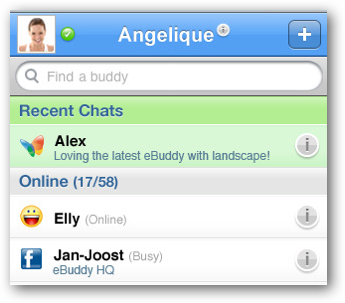 eBuddy Pro, excelente cliente de mensajería instantánea para el iPhone