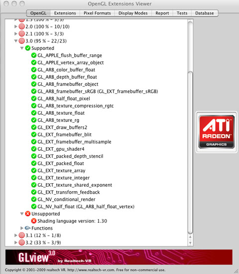 Mac OS X 10.6.3 podría incluir soporte para OpenGL 3.0