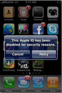 Apple bloquea la cuenta de usuario en iTunes Store de varios jailbreakers