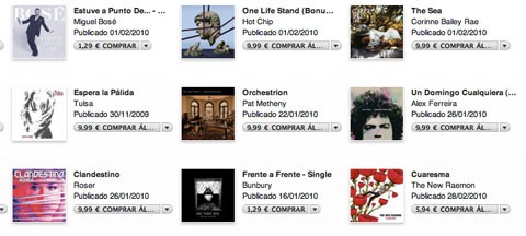 Las ventas de música desde iTunes no suben tan rápido