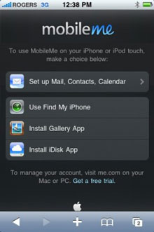 Find My iPhone ya funciona desde Safari en el iPhone