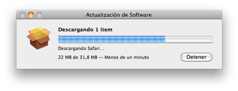 Safari se actualiza a la versión 4.0.5