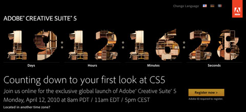 Adobe CS5 será presentado el 12 de abril