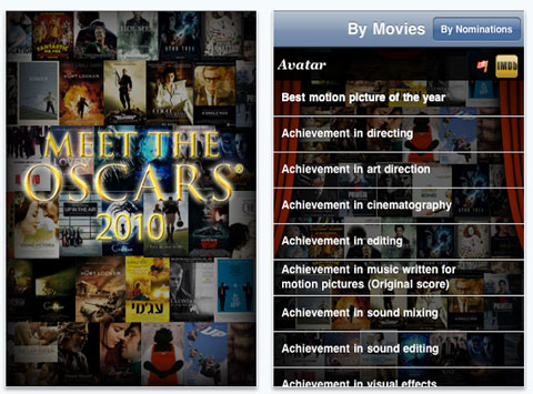 Información de los Oscars 2010 en tu iPhone