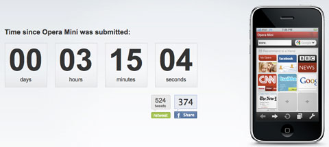 Opera Mini 5 enviado a Apple para su aprobación en la AppStore
