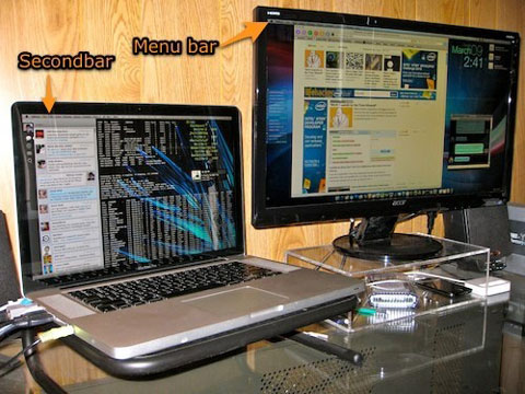 SecondBar, una barra de menú en cada pantalla conectada a tu Mac