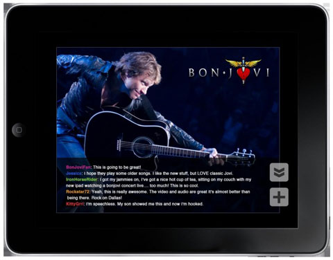 Ustream transmitirá el concierto en vivo de Bon Jovi para el iPad