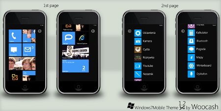 Tema de Windows Phone 7 para el iPhone