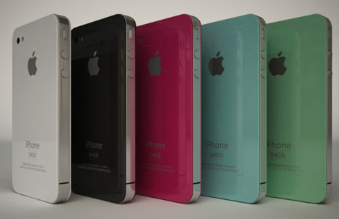 iPhone 4G en diferentes colores