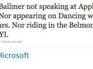 Steve Ballmer no estará en la WWDC 2010