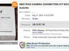 El iPad Camera Connection Kit muy caro en eBay
