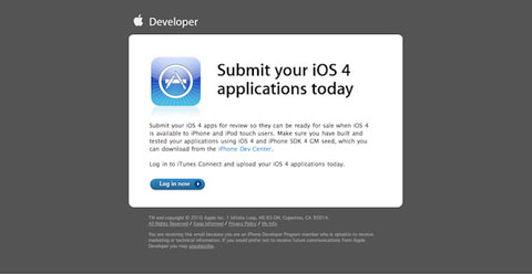 Apple pide a los desarrolladores de la AppStore que envíen sus aplicaciones compatibles con iOS4