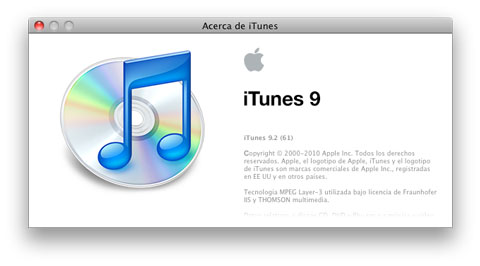 iTunes 9.2 disponible